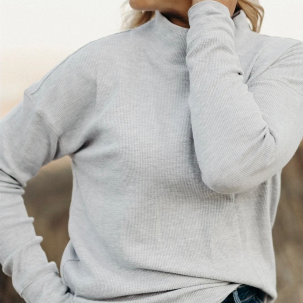 Carley Jean "Natalie" Mock Neck Sweater